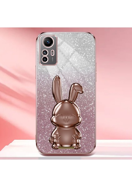 Xiaomi Redmi Note 12S 4g Anti-Şok Telefon Kılıfı Için Glitter Pull-Out Kickstand Pc + Tpu Kapak-Pembe (Yurt Dışından) fiyatları