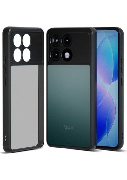 Xiaomi Redmi K70 Pro 5g Kılıfları Için Tpu+Pc Akıllı Telefon Kapağı Kabuk-Mat Siyah (Yurt Dışından)