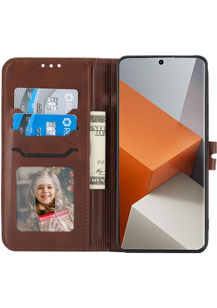 Xiaomi Redmi Note 13 Pro+ 5g Cüzdan Kılıfı Mutlu Kedi Desenli Darbeye Dayanıklı Flip Telefon Kapağı-Mavi-Kahverengi (Yurt Dışından) fiyatları