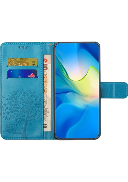 Xiaomi Redmi Note 13 Pro 5g Kılıf Baskılı Darbeye Dayanıklı Deri Cüzdan Telefon Kapağı-Mavi Için (Yurt Dışından) modelleri