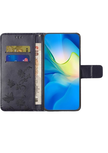 Xiaomi Redmi Note 13 Pro 5g Kılıf Baskılı Darbeye Dayanıklı Deri Cüzdan Telefon Kapağı-Koyu Mor (Yurt Dışından) modelleri