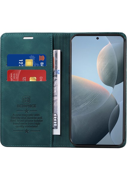 Xiaomi Redmi K70 5g Kılıf Rfıd Engelleme Cüzdan Telefon Koruyucu-Yeşil (Yurt Dışından) fiyatları