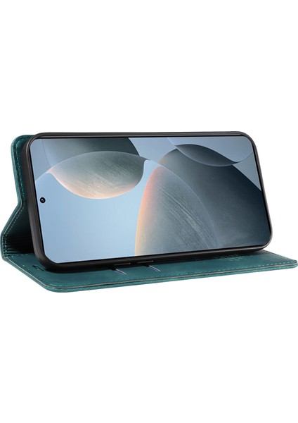 Xiaomi Redmi K70 5g Kılıf Rfıd Engelleme Cüzdan Telefon Koruyucu-Yeşil (Yurt Dışından) modelleri