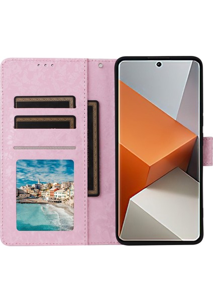 Xiaomi Redmi Note 13 Pro+ 5g Kılıf Deri Lake Telefon Kapağı Rfıd Engelleme-Sarı Papatya (Yurt Dışından) fiyatları