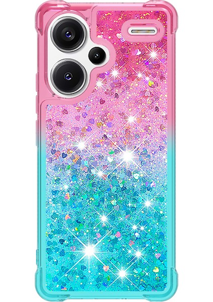 Xiaomi Redmi Note 13 Pro+ 5g Tpu Kılıf Gradyan Quicksand Telefon Kapağı-Pembe+Mavi Için (Yurt Dışından)