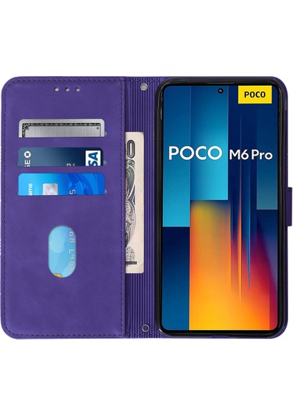 Xiaomi Redmi Note 13 Pro 4g Kılıf Crossbody Tasarım Deri Cüzdan Telefon Kapağı-Mor (Yurt Dışından) fiyatları