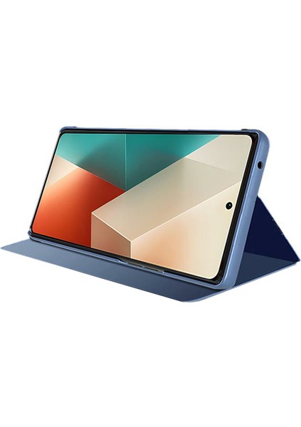 Xiaomi Redmi Note 13 Pro 5g Telefon Kılıfı Darbeye Dayanıklı Stand Kapağı, Görünüm Penceresi Tasarımı-Mor Için (Yurt Dışından)