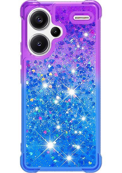 Xiaomi Redmi Note 13 Pro+ 5g Tpu Kılıf Gradyan Quicksand Telefon Kapağı-Mor+Mavi Için (Yurt Dışından)