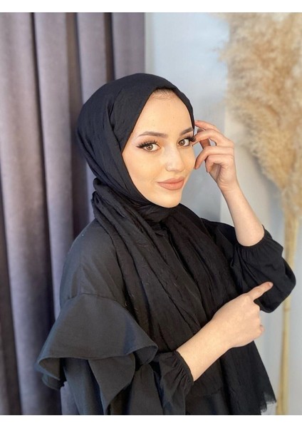 Ayşen Scarf Bambu Kraş Şal Modeli