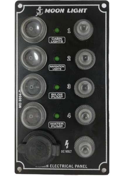 Moonlıght Panel Otomatik Sigortalı Çakmaklıklı 4'lü