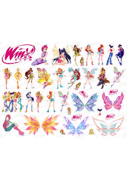 Winx Club Sticker Etiket Çıkartma 2 Sayfa 92 Etiket