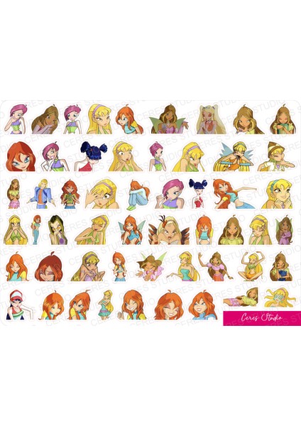 Winx Club Sticker Etiket Çıkartma 2 Sayfa 92 Etiket