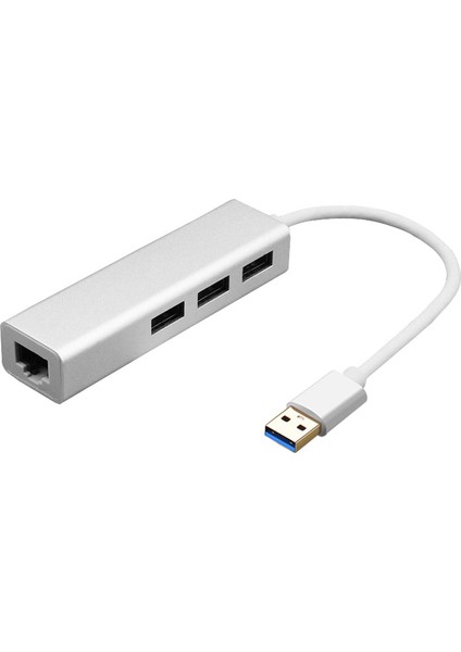 USB Kablosu Dönüştürücü 3.0hub Kablolu Gigabit Ağ Kartı (Yurt Dışından)