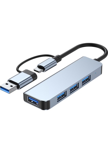 Type C - USB Hub 4'ü 1 Arada Bağlantı Istasyonu Usb3.0 (Yurt Dışından)