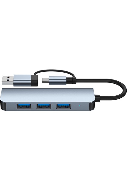 Type C - USB Hub 4'ü 1 Arada Bağlantı Istasyonu Usb3.0 (Yurt Dışından)