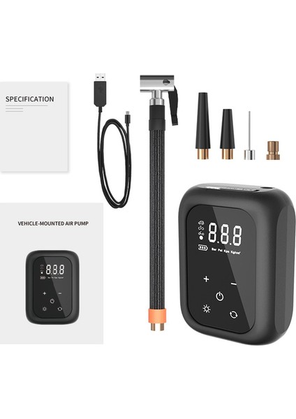 Araba Kablosuz Hava Pompası 150PSI Çok Fonksiyonlu (Yurt Dışından) modelleri