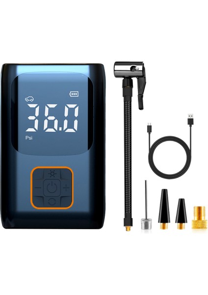 Dijital Ekranlı Kablosuz Lastik Şişirme Cihazı 4 Mod, (Yurt Dışından)