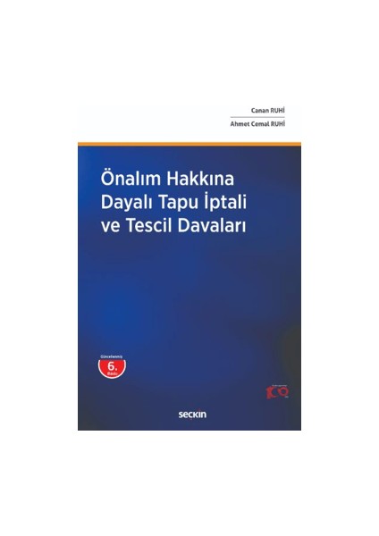 Önalım Hakkına Dayalı Tapu İptali ve Tescil Davaları - Ahmet Cemal Ruhi