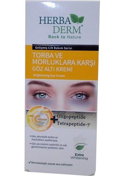 LISINYA214 Torba ve Morluklara Karşı Göz Altı Bakım Kremi 15 ml