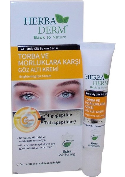 LISINYA214 Torba ve Morluklara Karşı Göz Altı Bakım Kremi 15 ml