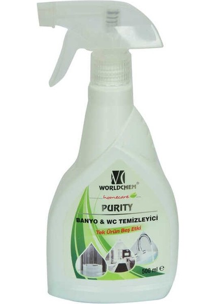 Purity Banyo ve Wc Temizleyici 5 Etki Sprey Şişe 500 ml
