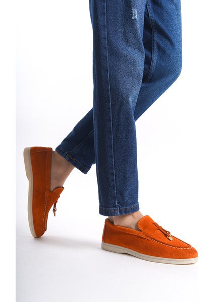Kadın Süet Loafer & Babet Oranj -MCKRY1410-ORJ modelleri
