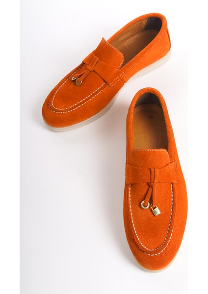 Kadın Süet Loafer & Babet Oranj -MCKRY1410-ORJ fırsatları
