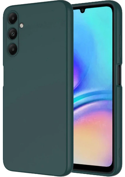 Case 4u Galaxy A05S Uyumlu Kılıf Kamera Korumalı Içi Kadife Logosuz Mara Lansman Silinebilir Kılıf Koyu Yeşil