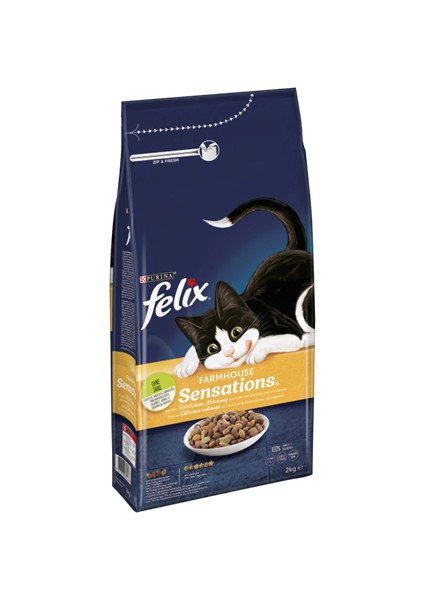 Felix Tavuk ve Hindili Kuru Kedi Maması 2kg