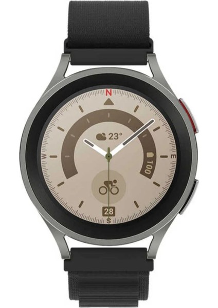 Xiaomi Mi Watch Yuvarlak Kasa Uyumlu 22MM Uyumlu Kordon Alpine Loop Bez Kordon 22MM
