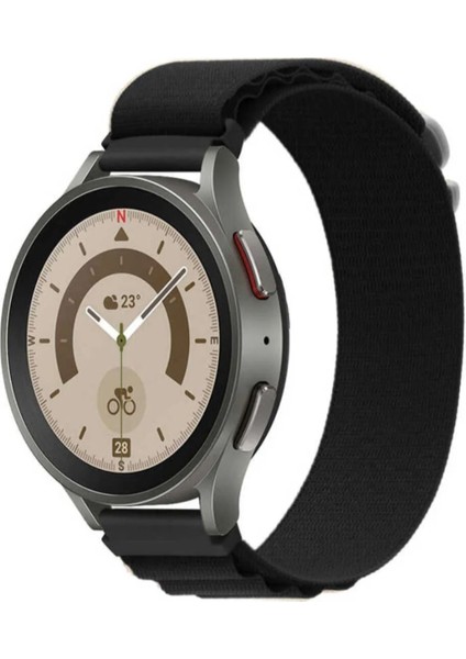 Xiaomi Mi Watch Yuvarlak Kasa Uyumlu 22MM Uyumlu Kordon Alpine Loop Bez Kordon 22MM