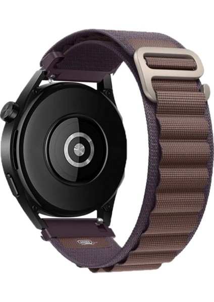 Xiaomi Mi Watch Yuvarlak Kasa Uyumlu 22MM Uyumlu Kordon Alpine Loop Bez Kordon 22MM
