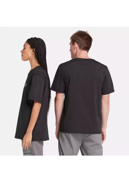 Short Sleeve Woven Badge Tee Siyah Erkek T-Shirt fiyatları