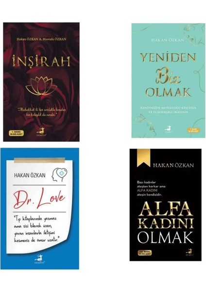 İnşirah - Yeniden Biz Olmak - Dr. Love - Alfa Kadın Olmak - 4 Kitap - Hakan Özkan