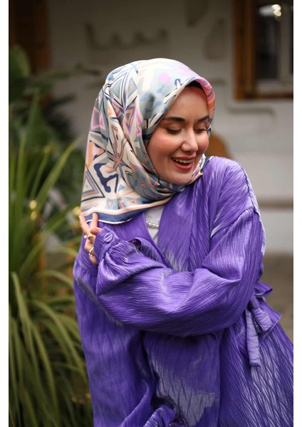 Twill Ipek Eşarp Lacivert, Yeşil, Somon, Pembe, Mavi 11427-53 fiyatları