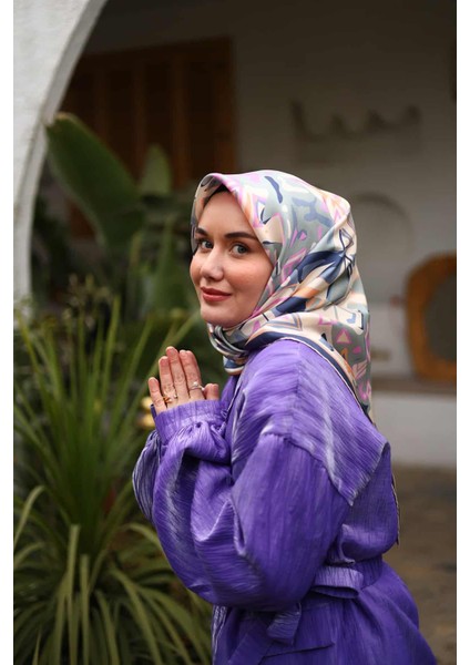 Twill Ipek Eşarp Lacivert, Yeşil, Somon, Pembe, Mavi 11427-53 indirimleri