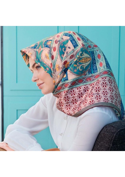 Twill Ipek Eşarp Turuncu, Mercan, Vizon 7932-09 fiyatları