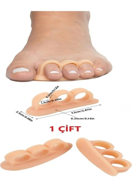 Bej Ayak Parmak Düzeltici 3 Parmağa Geçen Çekiç Parmak Koruyucu Makaralı Silikon Parmak Koruyucu fiyatları