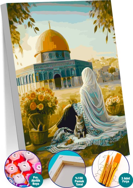 Picasso Sayılarla Boyama Tuval Hobi Seti Kudüs'te Bahar
