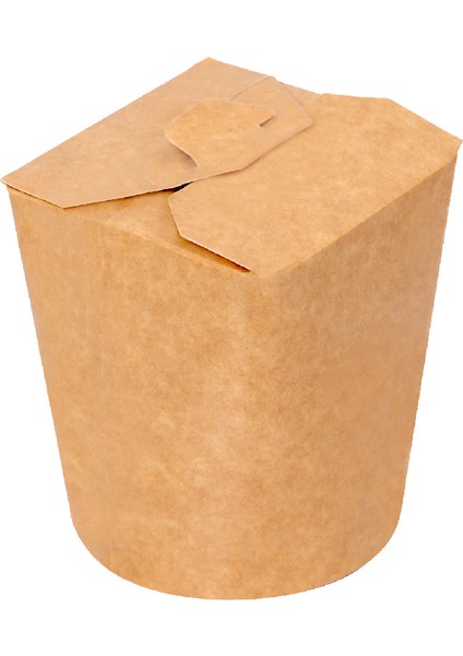 Karton Noodle ve Döner Box Kraft 16 Oz - 100 Adet