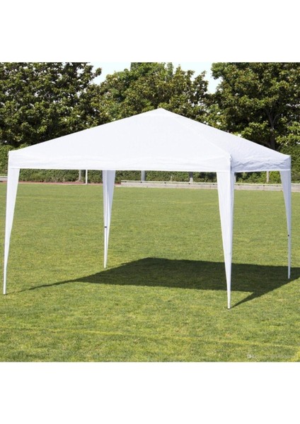 15 - 25 kg Polyester Gazebo 3x3 300 x 300 Yarı Dikdörtgen 4 Kişilik ve Üstü Beyaz