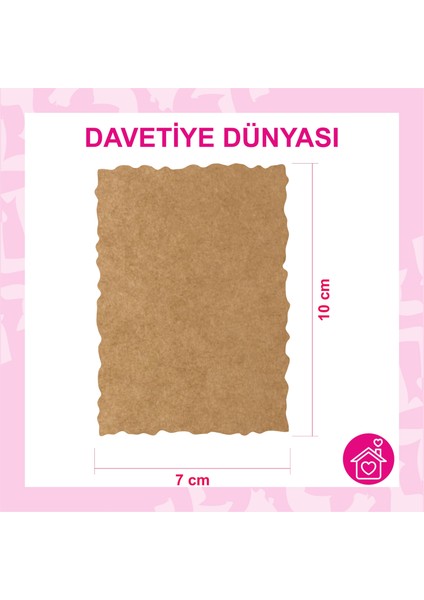 Not Kağıdı 7 cm x 10 cm 50 Adet Kraft Kağıt 250 gr Tebrik Kart Teşekkür Kartı Kartvizit Kartı