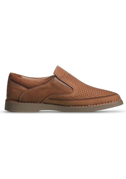 Erkek Slip-On Bej Klasik Ayakkabı