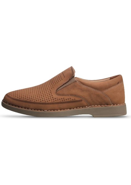 Erkek Slip-On Bej Klasik Ayakkabı