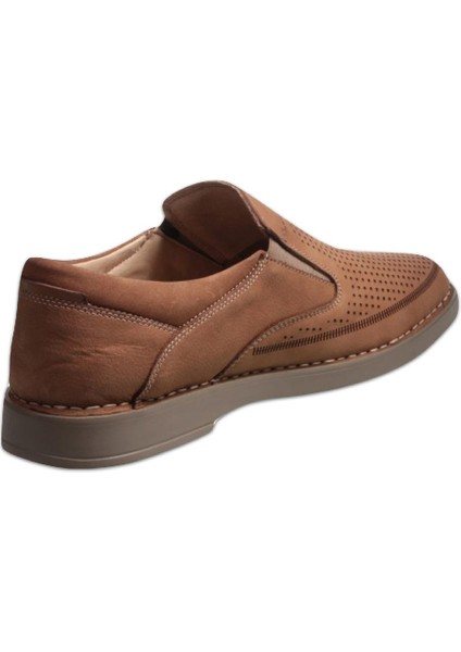 Erkek Slip-On Bej Klasik Ayakkabı