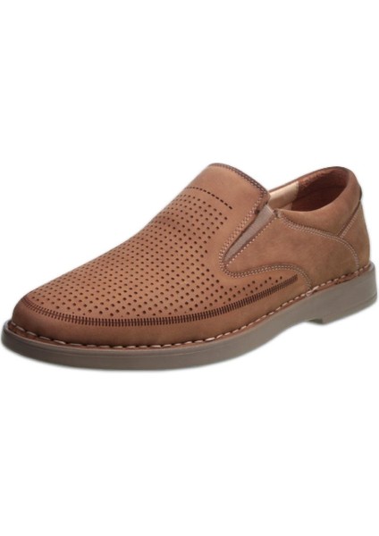 Erkek Slip-On Bej Klasik Ayakkabı