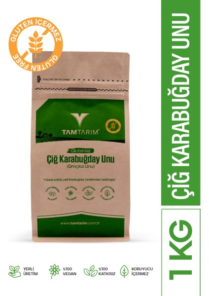 (Glutensiz) Çiğ Karabuğday Unu 1 kg