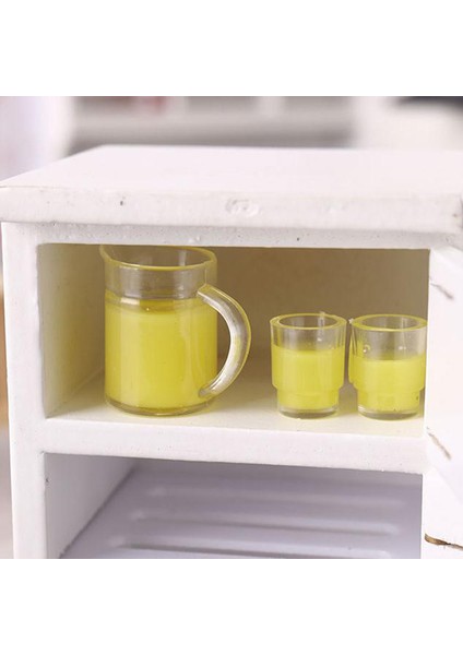 3 Adet/takım 1:12 Dollhouse Minyatür Meyve Suyu Şişesi + 2 Bardak Bebek Mutfak Aksesuarları (Yurt Dışından) fırsatları