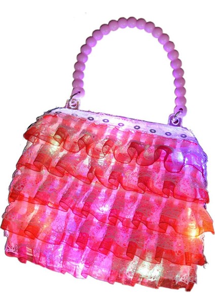 Prenses Kız Moda LED Aydınlatma Çiçek Çanta Tote Oyuncak Çocuklar Doğum Günü Hediyesi (Yurt Dışından)