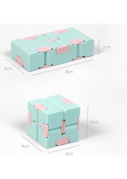 Infinity Küp Mini Oyuncak Parmak Anksiyete Stres Giderici Küp Blokları Çocuk Çocuklar (Yurt Dışından)
